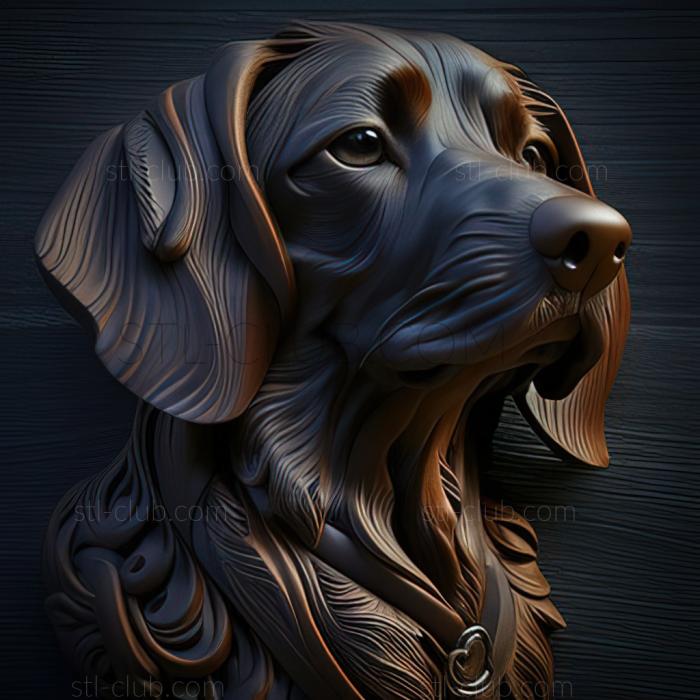 3D model st Drathaar dog (STL)